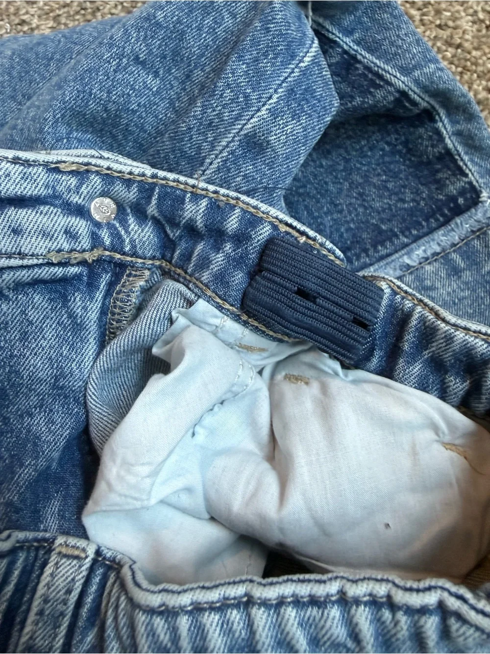 H&M kids Two-Tone Blue Straight Jeans